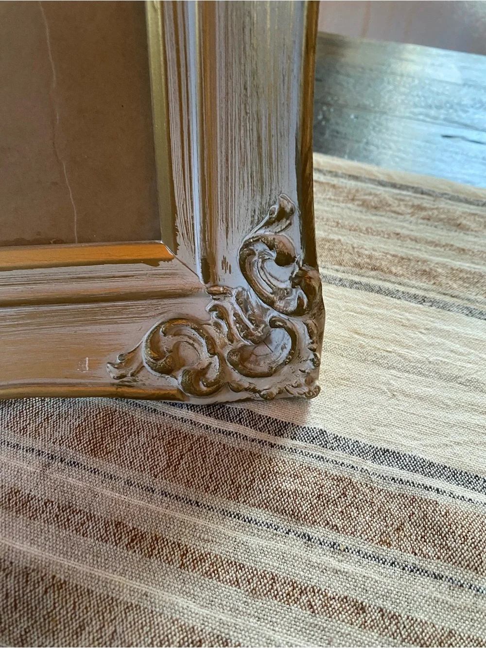 Vintage Hollywood Regency Picture Frame – Ornate Rococo Gold Gesso